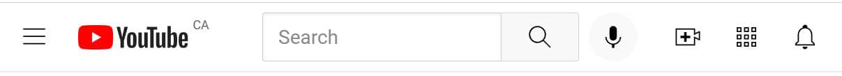 YouTube navigation