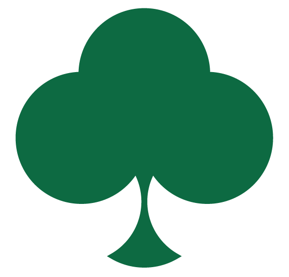 Geometric improved, modern, clean clover.