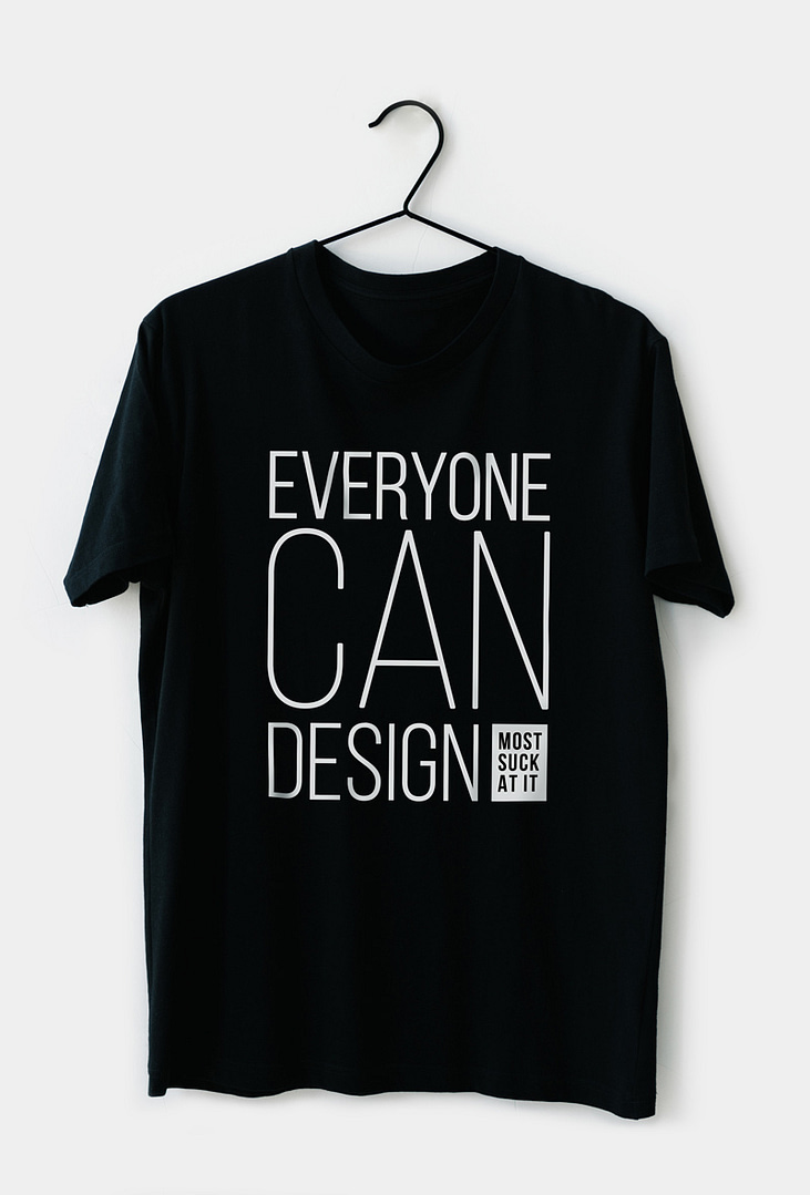 everyone can design t-shirt designed by ahssan the story of how we feel about design